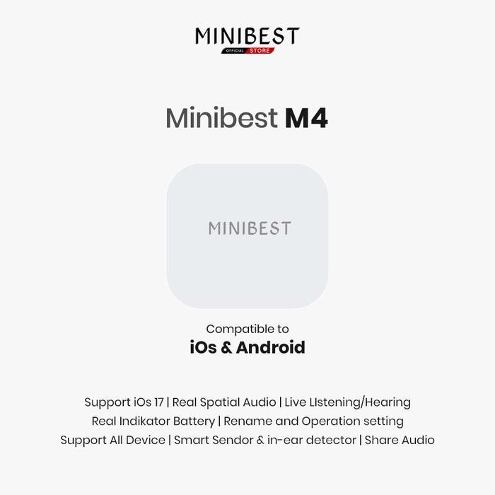 MINIBEST M4 WIRELESS CHARGING CASE TWS BLOETOOTH