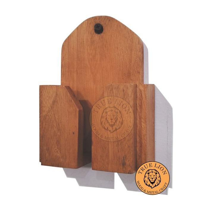 RAK HOLDER HP TEMPEL DINDING TEMPAT HP KAYU KODE 105