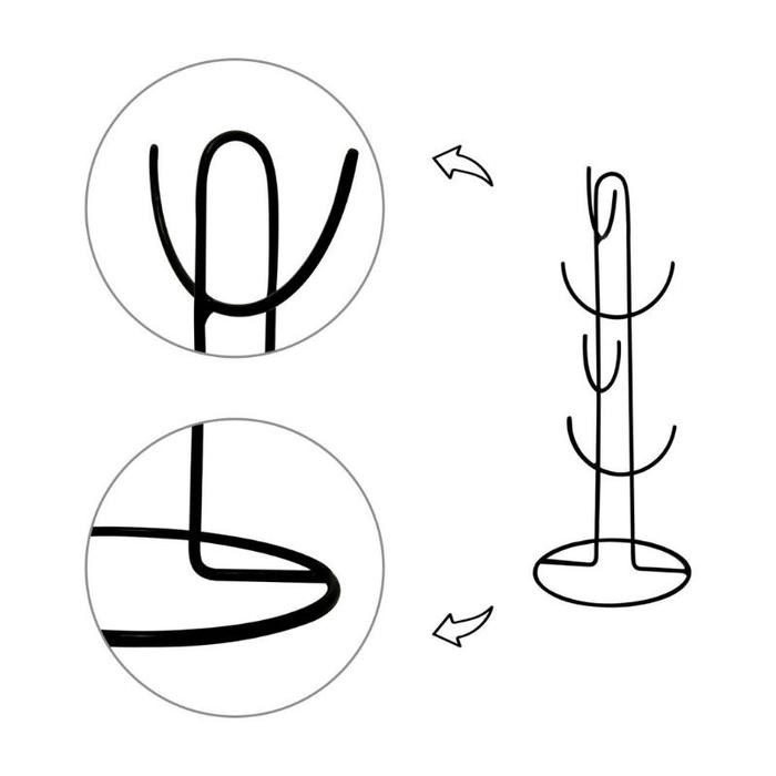 tempat jam tangan rak gelang kalung stand kacamata rak besi kode 666