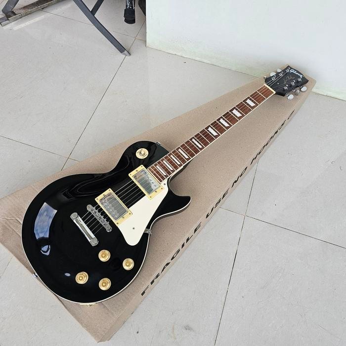 Promo Gitar Gibson Les Paul Warna Hitam Original