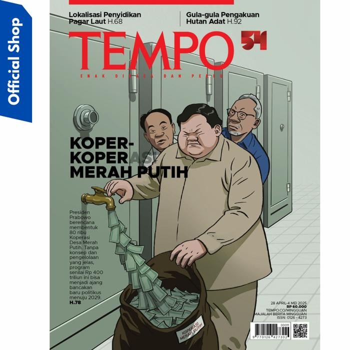 

Majalah Tempo Ed 5411 Koper - Koper Merah Putih Tanggal 28 April 2025