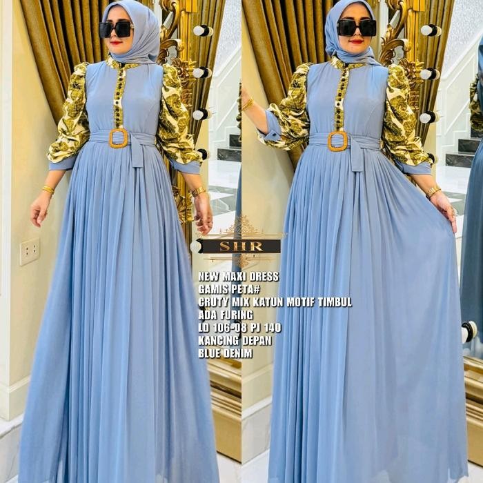 

READY!!!NEW ORY SHR!!MAXYDRESS MOTIF PETA CANTIK!!