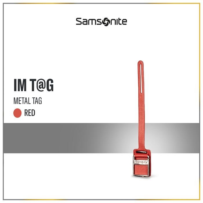 Samsonite Accessories IM T@G Leather Strap+Metal Tag S - Red