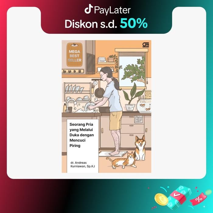 

Gramedia - Buku Self Help Seorang Pria yang Melalui Duka dengan Mencuci Piring