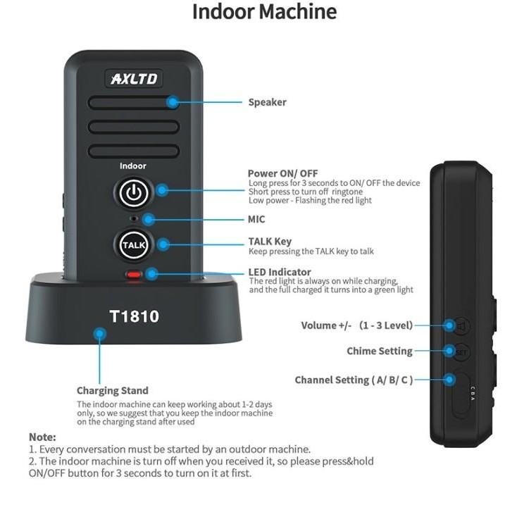 bell dua audio Intercom bel interkom wireless doorbell rumah office