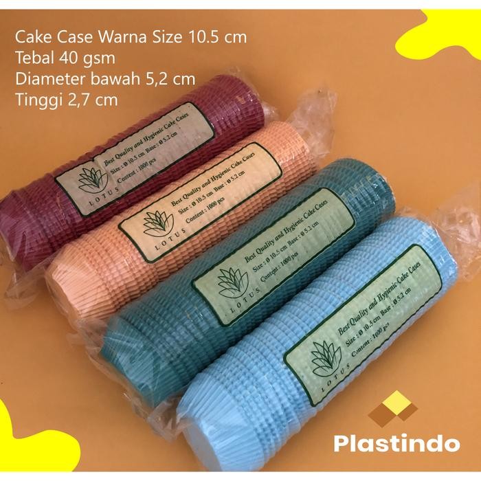 Cake Case 10.5 Cm Warna - Paper Cake Case Glassine Color -Gratisongkir