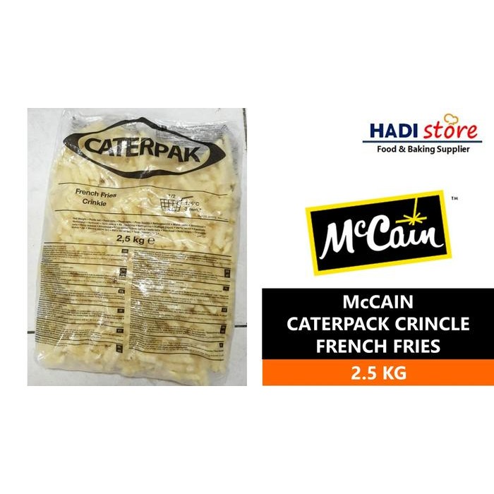 

LUXEHEALTH- Mccain French Fries Caterpack Crinkle Kentang Beku 2.5 Kg