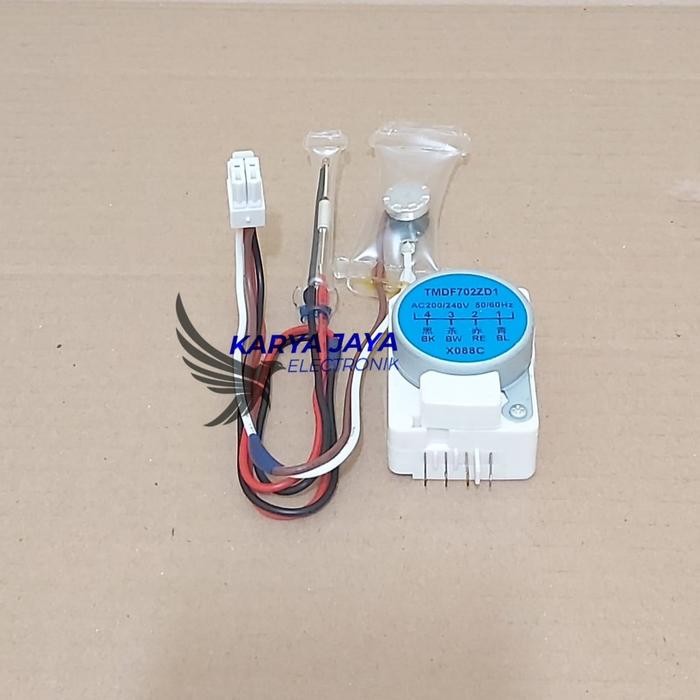 [ 1 Set ]Timer Defrost Bimetal Fuse Kulkas Aqua 2 Pintu