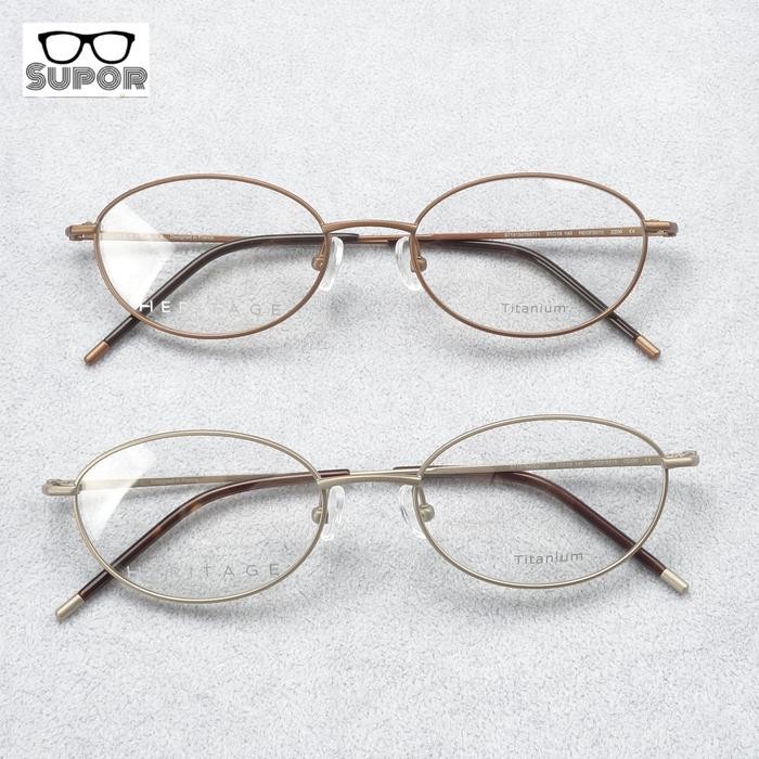 FF209 Full Frame Kacamata Pria wanita unisex Titanium minus progresif