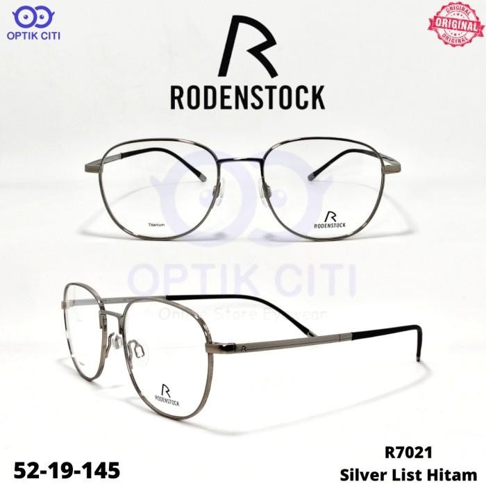 frame kacamata pria wanita kotak titanium rodenstock original R 7021