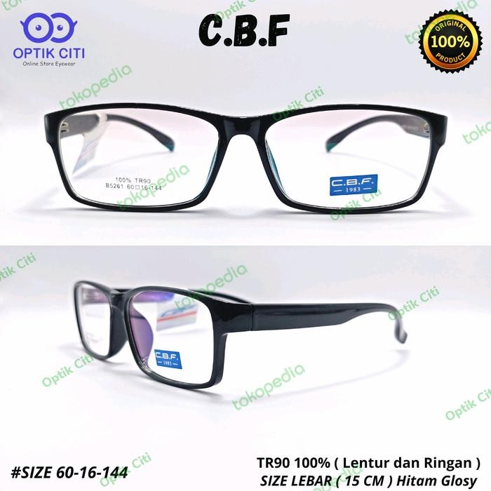frame kacamata pria original Cbf B5261 Size Lebar Lentur dan Ringan