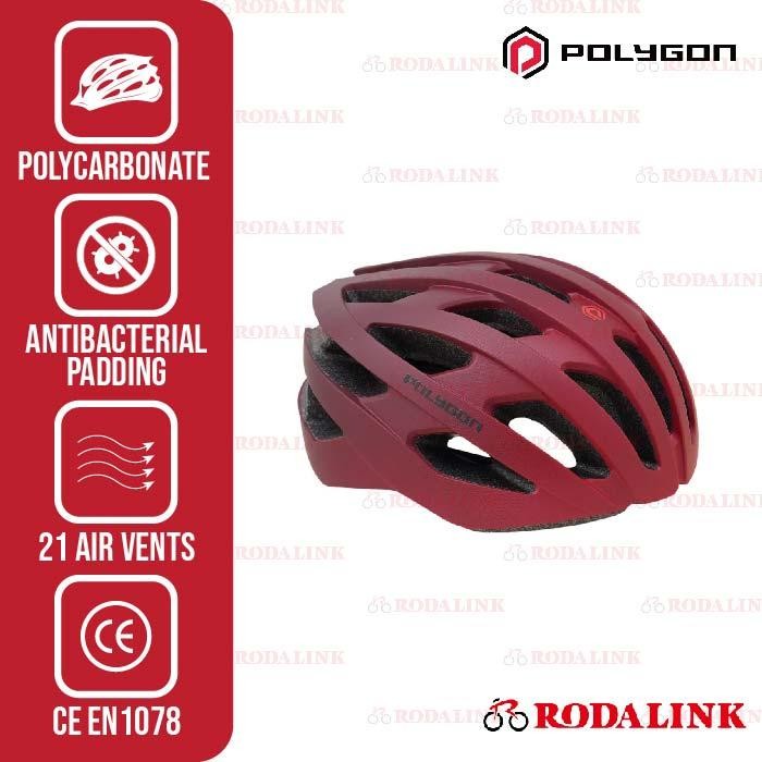 Polygon Helm Sepeda Road Bike Axel Helm Sepeda Balap