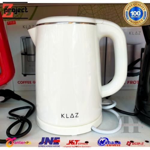 KLAZ teko listrik double wall 1 Liter / teko ketel listrik pemanas air