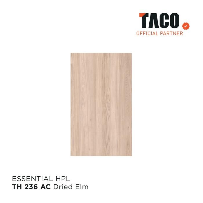 TACO Laminate HPL Serat Kayu Per 1 Lembar 122CM X 244CM - TH 236 AC Dried Elm