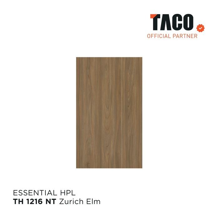 TACO Laminate HPL Serat Kayu Per 1 Lembar 122CM X 244CM - TH 1216 NT Zurich Elm