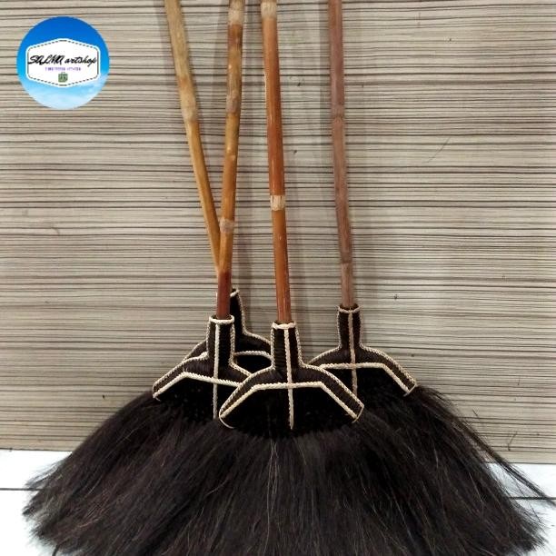 Pilihan- Sapu Ijuk Super/Sapu Lantai Ijuk Tebal Gagang Rotan