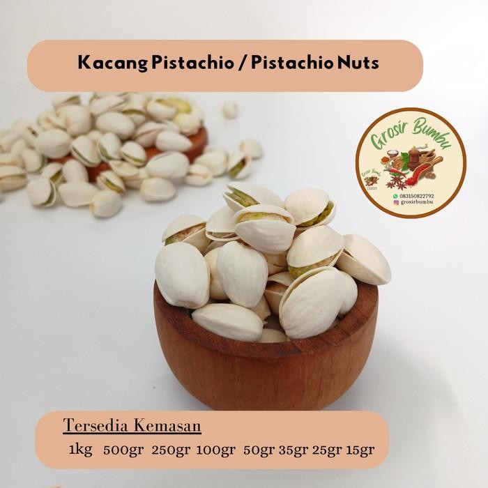 

Kacang pistachio 500gr / pistachio nuts / kacang arab / fustuk / panggang / kacang oleh-oleh haji.