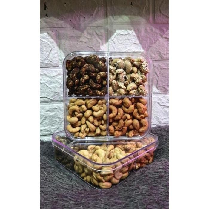 

KACANG METE MIX 4 VARIAN RASA GORENG, WIJEN, PEDES MANIS, COKLAT 500gr