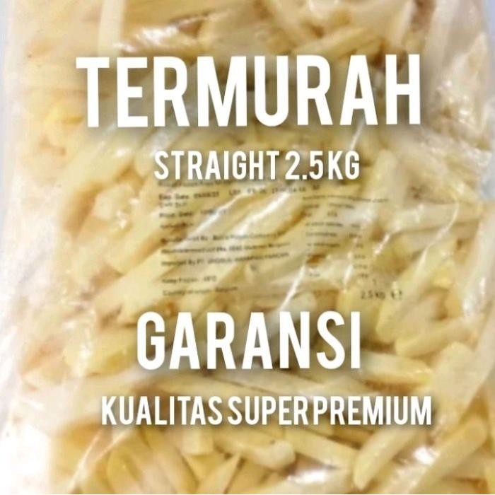 

Baru STRAIGHT Cut Kentang Goreng 2.5kg Kualitas Super Premium Merk SANTAPS