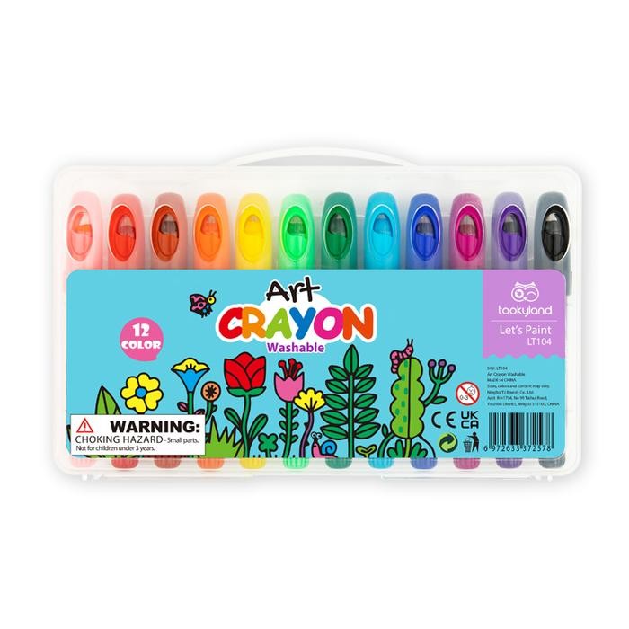 

Bisa Spk! Tookyland Washable Crayon Art 12 Color Mewarnai Seni Melukis Gambar