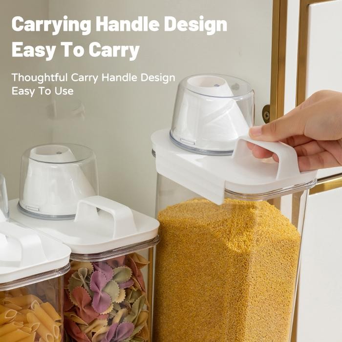 Tempat Detergen BubukBotol Sabun Cair Botol Detergen Cair LaundryToples Kedap Udara Wadah Serbaguna