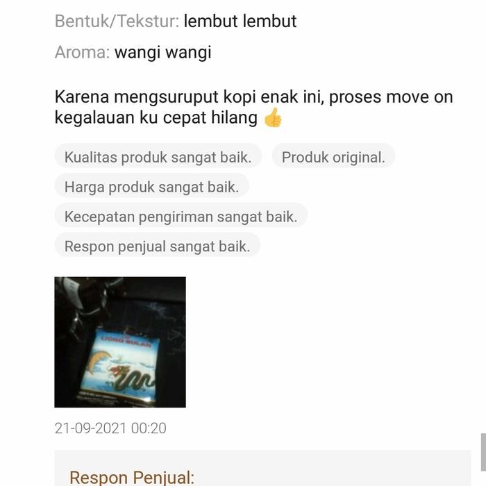 

KOPI LIONG + GULA, Kopi Legend Khas Bogor. 1 Pack isi 20 Sachet