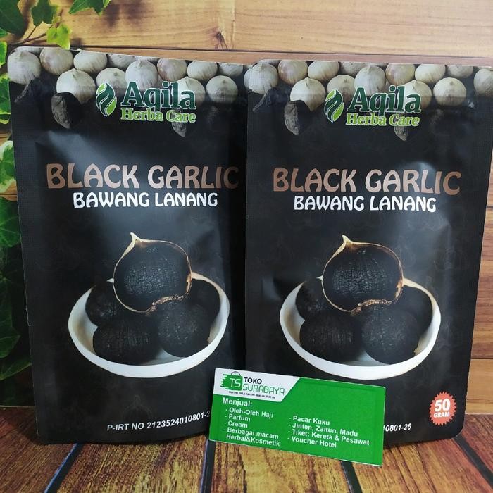 

promo black garlic bawang hitam aqila 50g - herbal & sehat