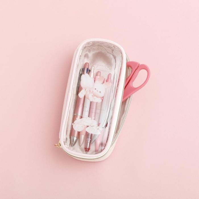 

Pencil Case San-X Sugarcocomuu Cotton Candy Rabbit Kotak Pensil Transparant Storage Pouch Limited