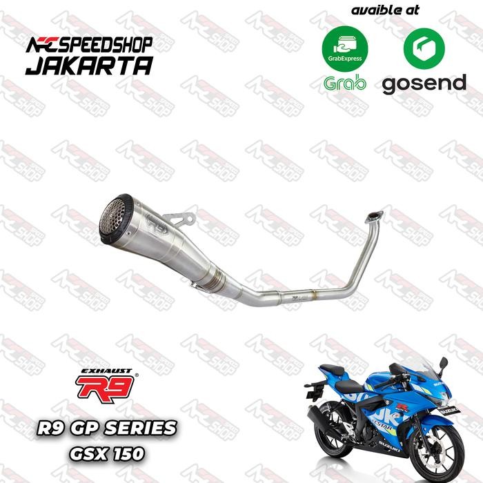 Grosir Knalpot R9 Gp Ss Series Gsx 150 Fullsystem Terlariss 