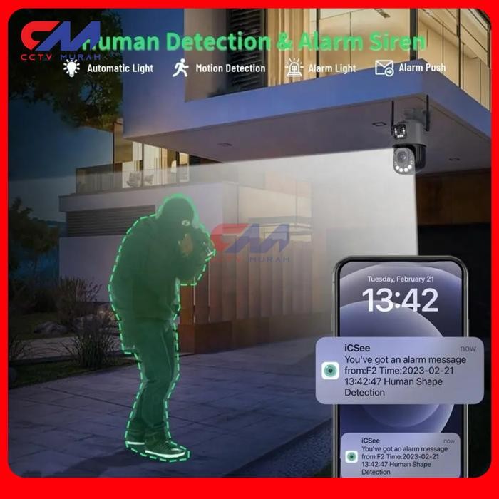 CCTV CAMERA WIFI PTZ DUAL LENSA 8MP , ZOOM 36X