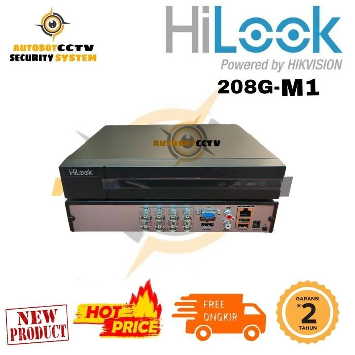 DVR HILOOK HIKVISION 8CH 2MP / 8 CHANNEL 1080P DVR HILOOK 208G-M1
