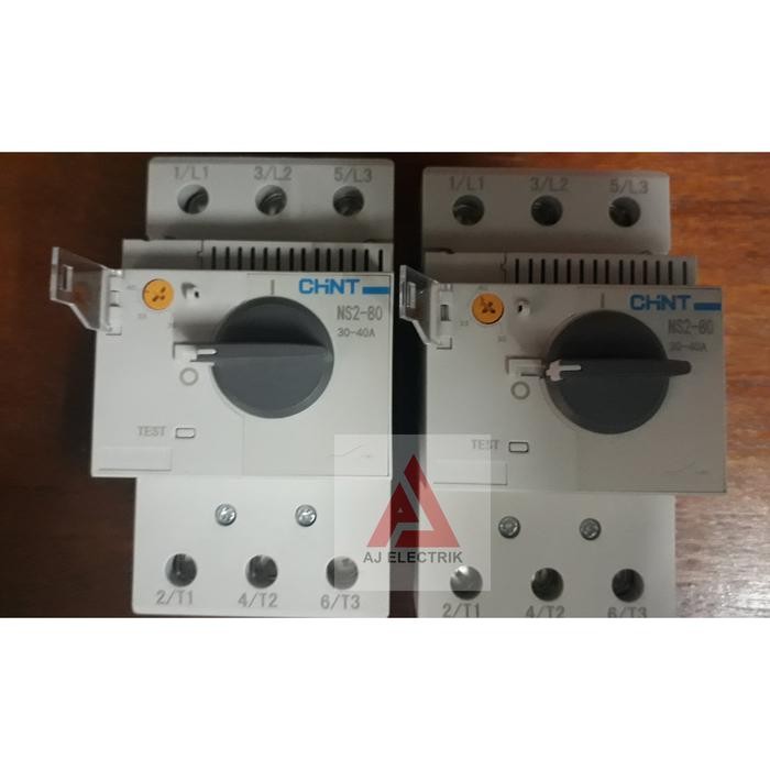 Chint Motor Starter 20-80Ampere NS2-80 / Pilihan Ampere 25 sampai 80