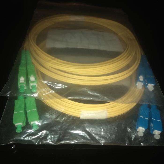 Ready Fiber Optic Patch Cord Sc Apc - Sc Upc Duplex 5 Meter