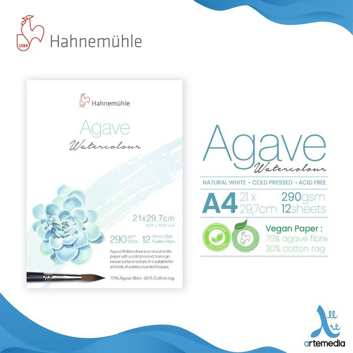 

Hahnemuhle Agave Watercolor Paper Block Kertas Cat Air