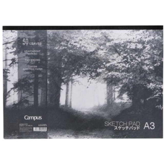 

Kokuyo Kampus Buku Gambar, Buku Sketsa Kertas Putih A3/50 Halaman
