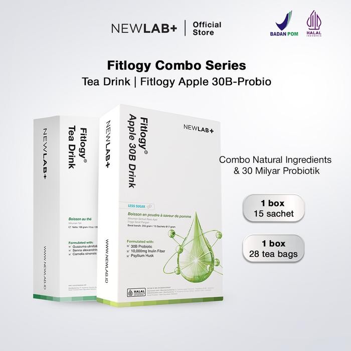 

Exp Lama NEWLAB Fitlogy Tea Drink & Apple 30B Minuman Serbuk Rasa Apel