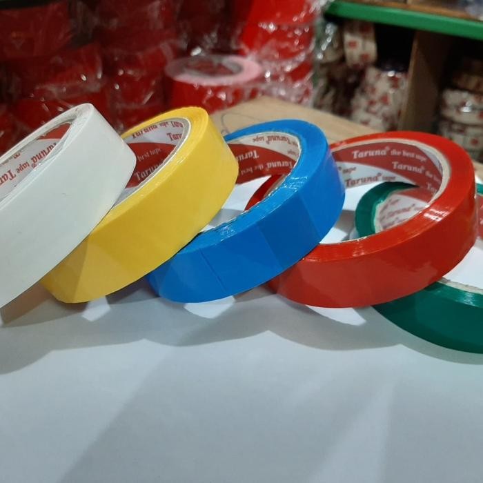 

Lakban warna 24mm x 50 meter Taruna / OPP blok warna 1 inch x 50 meter
