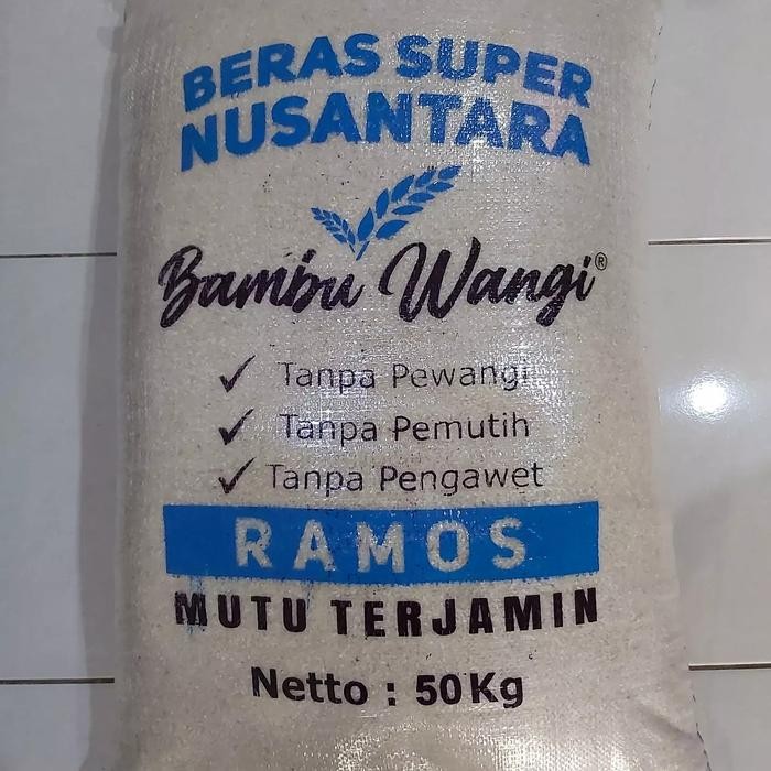 

Pilihan- Beras Ramos Medium - Merk Bambu Wangi 25 Kg (Khusus Instan Kurir)