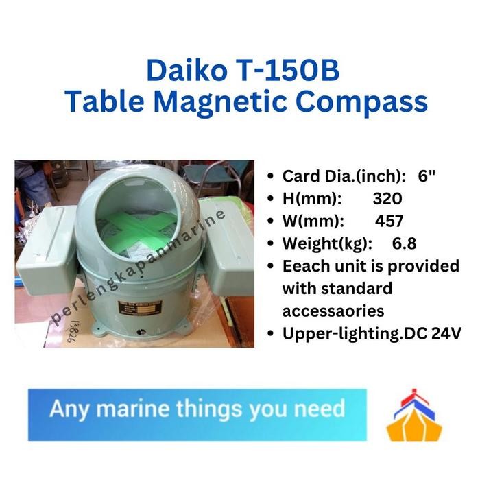 Daiko Compass T150B / Table Magnetic Compass Daiko T-150B/ Kompas T150B Daiko Jepang