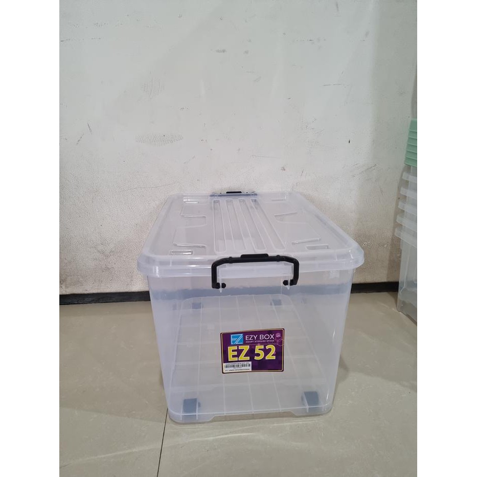 Pilihan- Container Box Ezy 52L Bening / Box Transparan