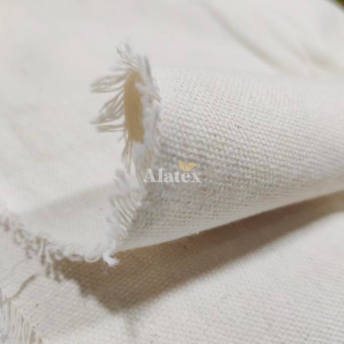 Pilihan- Kain Kanvas Blacu Marsoto Greige Katun Untuk Tas Totebag