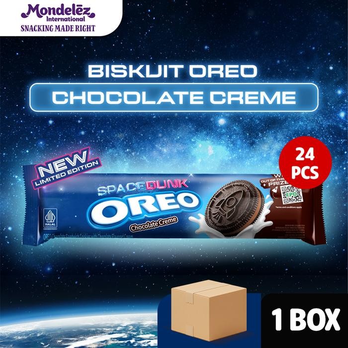 

[EDISI SPESIAL SPACE DUNK] OREO BISKUIT CHOCOLATE CREAM 110,4 gr - 1 Dus Isi 24 pcs - Biskuit