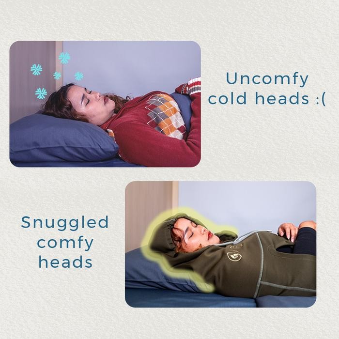 Cocoon Blanket Premium Hooded Adult Swaddles/Bedong Dewasa