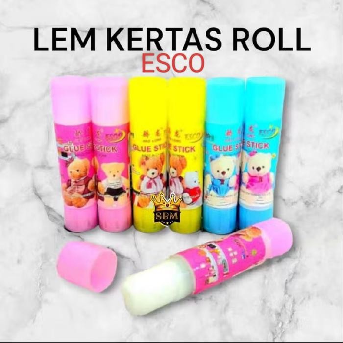 

Pilihan- Esco Lem Kertas Roll Fancy 10Gram - Paket 24 Pcs - Ideal Untuk Kebutuhan Anda - Lem