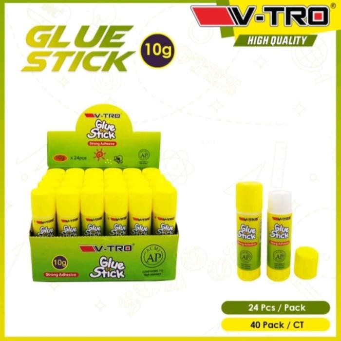 

Pilihan- V-Tro Lem Glue Stick 10G High Quality 24 Pcs Box Lem Glue Murah 10 Gram
