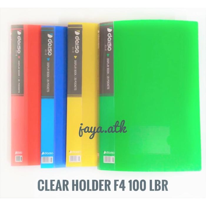 

Pilihan- Clear Holder / Map / Display Book F4 100 Lbr