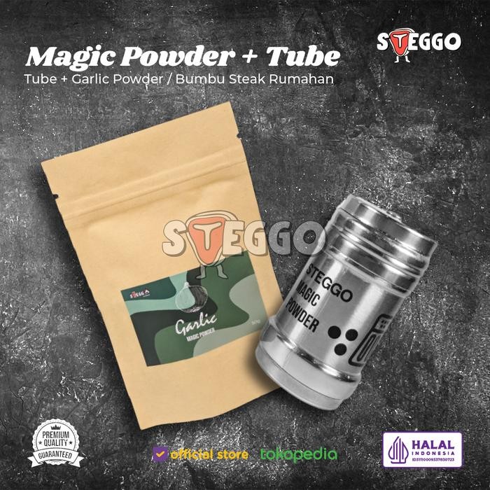

Pilihan- [Paket] Tube + Garlic Powder / Bumbu Steak Rumahan By Steggo
