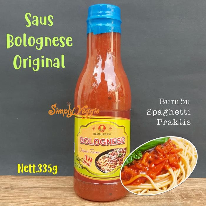 

Pilihan- Bambu Rejeki Bolognese Sauce Original Vegetarian 335G Spaghetti Saus