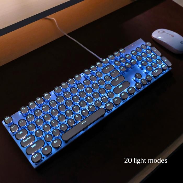 Cler Retro Typewriter Style Mechanical Keyboard (104 Keys)