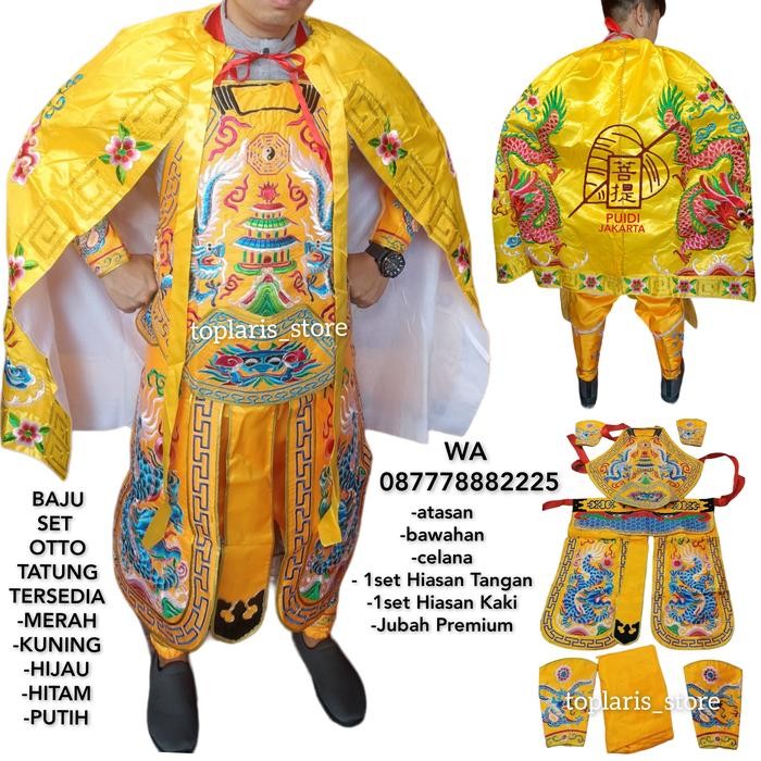 Baju Otto Tatung Naga Set Bordir